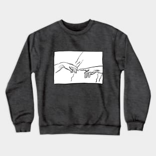 "The Creation of Adam" Michelangelo Crewneck Sweatshirt